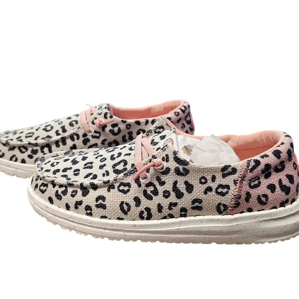 Hey Dude Kids Wendy Funk Leo  Slip On Loafers Size 3 NWT
